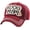 Burgundy, variant on Dog Mom Vintage Distressed Washed Baseball Cap Hat Adjustable