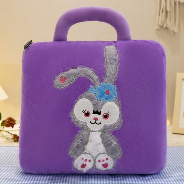 Bonita almohada de dibujos animados para la oficina, para el almuerzo, plegable, para el aire acondicionado, edredón, almohada, edredón de doble uso, cojín para el automóvil dos en uno