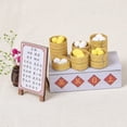 thumbnail image 4 of 1/24 Dollhouse Kits Miniature Wooden Teahouse W/ Furniture & LED Lights For Gift, 4 of 8