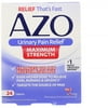 AZO Maximum Strength Urinary Pain Relief, UTI Pain Reliever - 24ct, Pack of 2