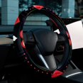 thumbnail image 6 of Electrocardiogram 14.5 Inch Printing PVC Leather Steering Wheel Covers Auto Accessories, Car Wheel Cover, 6 of 6