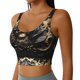 thumbnail image 2 of Balery Gold Rose Skull Sujetadores deportivos con espalda cruzada para mujer, acolchados, sin costuras, de alto impacto, ideales para yoga, gimnasio, entrenamiento y fitness.-Medium, 2 of 8