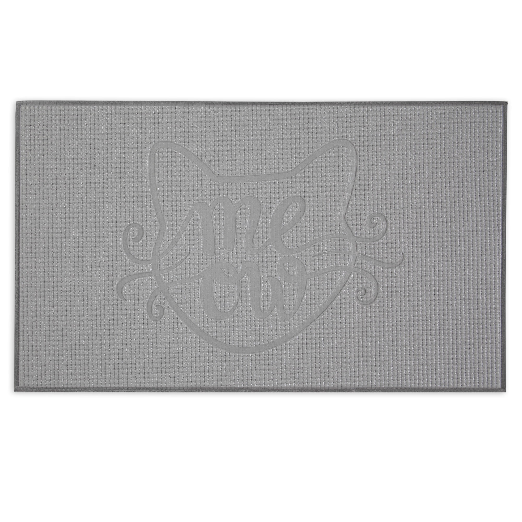 (4 pack) Aspen Pet Foam Pet Bowl Mat for Cats, 19 inches x 11.5 inches