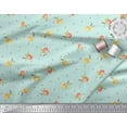 thumbnail image 3 of Soimoi Green Cotton Cambric Fabric Flower Floral Decor Fabric Printed Yard 42 Inch Wide, 3 of 3