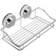 thumbnail image 1 of Estante de ducha, cesta de almacenamiento de ducha sin perforaciones, estante organizador de pared de acero inoxidable para baño, cocina, especias, champú, 1 of 5