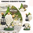 thumbnail image 3 of Solar Light Animal Statue Welcome Sign Resin Crafts Lawn Ornaments for Yard (B), 3 of 9