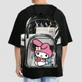 thumbnail image 5 of Kuromi And My Melody Clear Backpack Heavy Duty See Through Bookbag Transparent Bag for Colleges School Work Sport Travel, 5 of 7