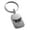 Silver, variant on Stainless Steel Athena Greek Goddess of Wisdom Engraved Small Rectangle Dog Tag Charm Keychain Keyring