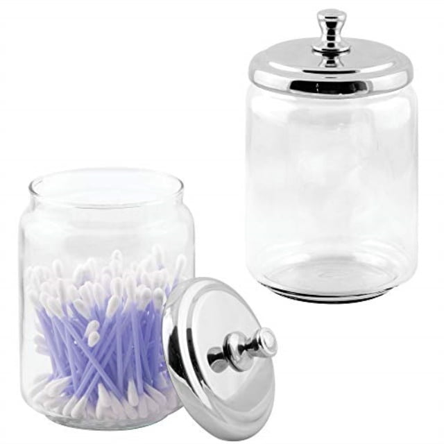 Mdesign Modern Glass Bathroom Vanity Countertop Storage Organizer Mdesign Modern Glass Bathroom Vanity