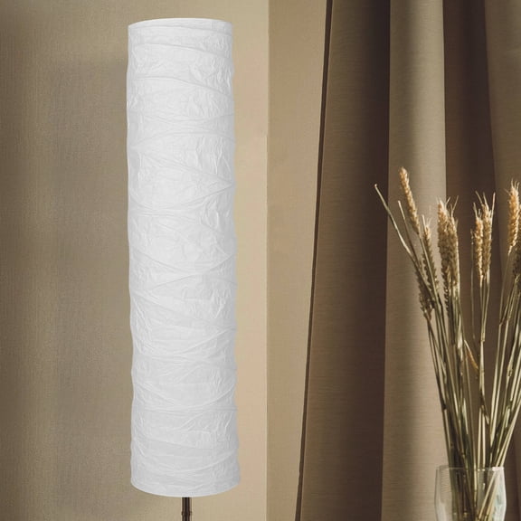 BESTYASH Standing Floor Lamp Shade Replacement White Paper Soft Light Paper Lamp Cover Decor