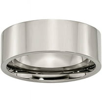 Primal Steel Titanium 8mm Flat Band
