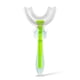 thumbnail image 5 of Naiovety Cepillo de de silicona en forma de U Boquilla para niños Cepillos de Mordedores para niños pequeños de 360 verde L 2piezas, 5 of 6