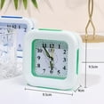 thumbnail image 2 of Quartz Alarm Clock With Night Light No Tick Snooze Silent Small Bedside Clocks, 2 of 4
