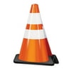 Club Pack of 12 3-D Orange and White Construction Cone Centerpieces 11"