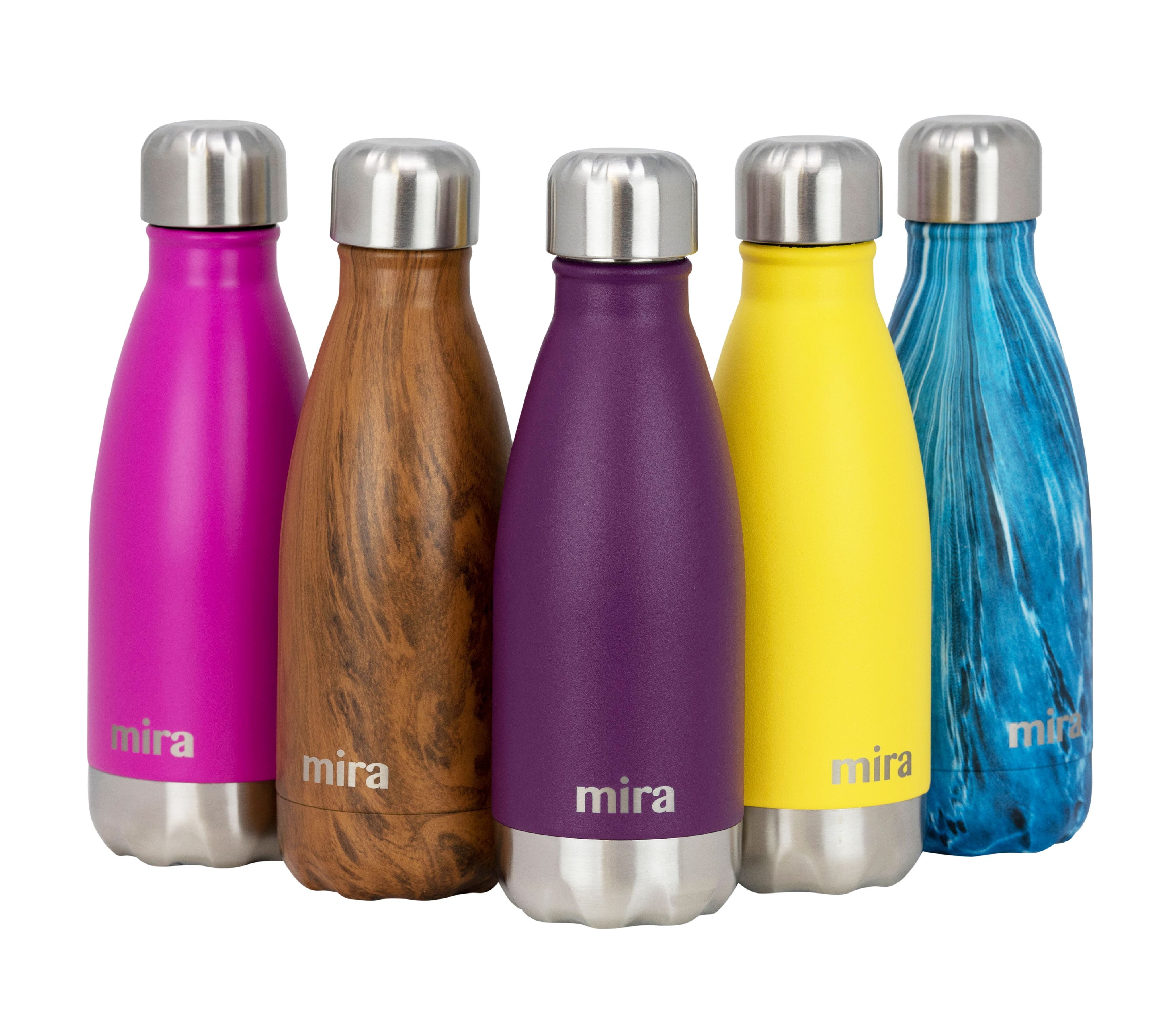 Mira Stainless Steel Vacuum Insulated Water Bottle Leak Proof Double Walled Cola Shape Bottle