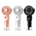 thumbnail image 5 of Pebbuoy Handheld Fan Water Spray Cooling Fan with 4 Speed Settings Low Noise Rechargeable Battery Operated Misting Fan with Lanyard, 5 of 7