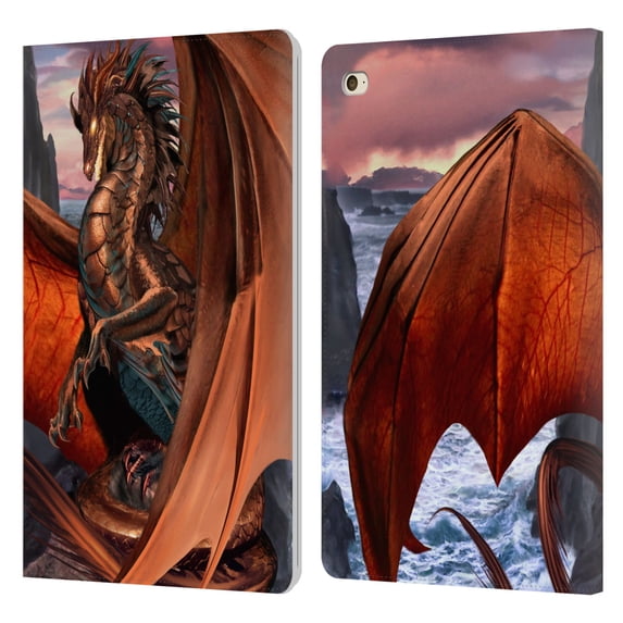 Head Case Designs Officially Licensed Ruth Thompson Dragons Coppervein Leather Book Wallet Case Cover Compatible with Apple iPad mini 4
