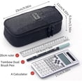 thumbnail image 2 of Durable Pen Pencil Case Big Storage Pen Pouch Bag For School Supplies Office College Teen Girls Adults, Purple, 2 of 5