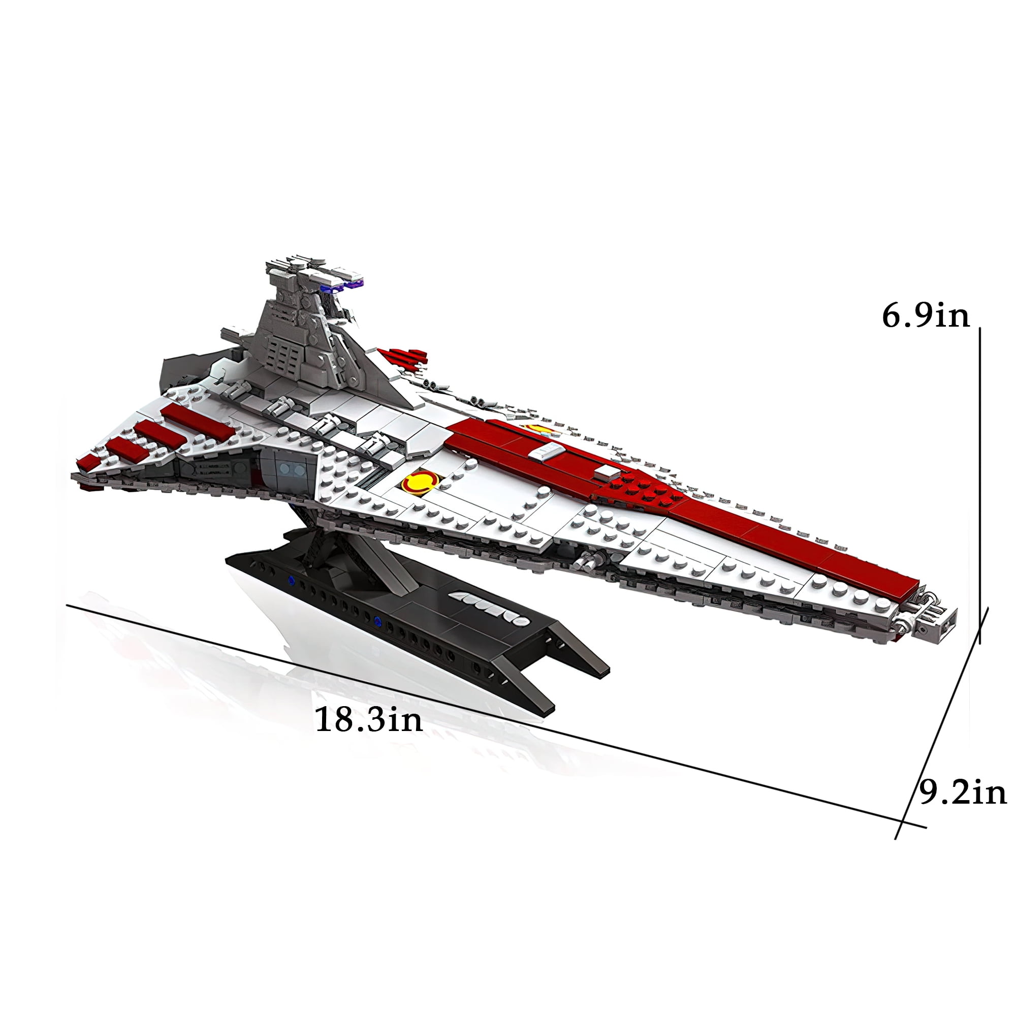 MACTANO Star Destroyer Building Block Set Venator-Class Attack Cruiser Plastic Toy for Adult 960PCS