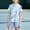 A330 Blue, variant on 2 Piece Girls Clothes Trendy Tie Dye Cloud Print Outfit Short Sleeve Raglan T Shirt And Elastic Shorts Set Summer Casual Lounge Sporty Athletic Playwear Tracksuit