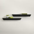 thumbnail image 3 of Melannco Floating Wall Mounted Molding Shelf, Set of 2 in Black, 3 of 4
