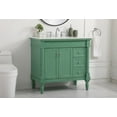 thumbnail image 3 of Elegant Decor Lexington 36" Solid Wood Single Bathroom Vanity in Vintage Mint, 3 of 7