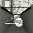 thumbnail image 2 of 28X72” 28-29.5”Wx72”H Frameless Pivot Shower Door, Matte Black Finish, 1/4” Clear Tempered Glass, 2 of 9