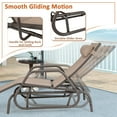thumbnail image 6 of Costway 2PCS Patio Chaise Lounge Glider Recliner Chair Adjustable Sturdy Frame Outdoor Brown, 6 of 9