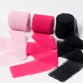 thumbnail image 2 of Silk Chiffon Ribbon Set, Handmade Fringe Silk Ribbon for Gift Wrapping Bridal Bouquets Wedding Invitations Decoration Crafts 1.5inx5.5Yard/Roll, 2 of 5