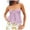 Purple, variant on Women Summer Tops Women Tube Top Summer Off Shoulder Strapless Top Elegant Bandeau Off Shoulder Cold Tops for Cute Bodysuit Casual Lace Womens plus Size Undershirt Adult White L