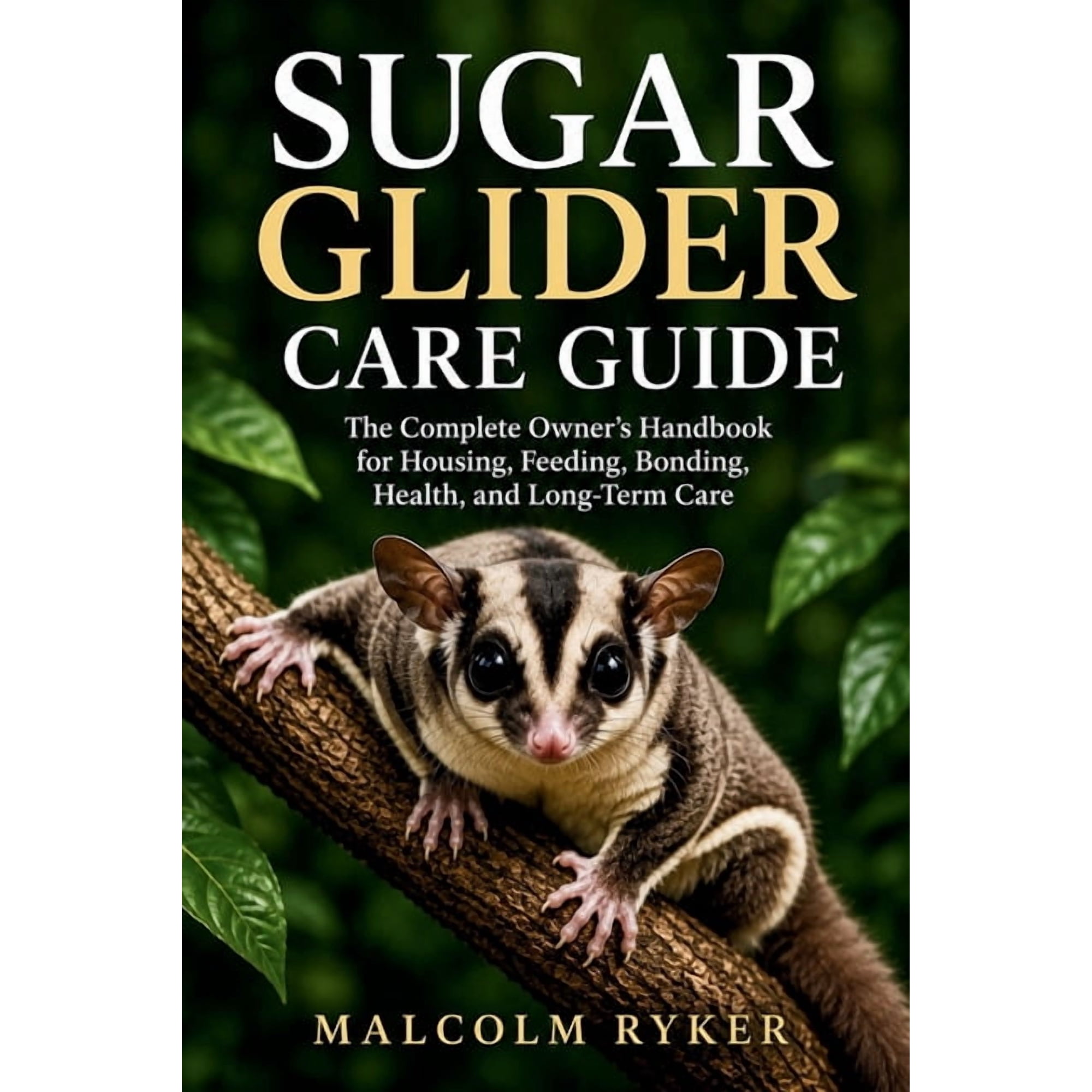 Sugar Glider Care Guide: The Complete Owner's Handbook for Housing, Feeding, Bonding, Health, and Long-Term Care, (Paperback)