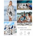 thumbnail image 5 of Vintage Flowers Beach Towels Oversized Super Absorbent, Black White Farmhouse Floral Plants Lightweight Bath Towel Quick Dry Sets For Bathroom/Pool/Rv Camping/Beach Play/Gym Room/Picnic 30"x60", 5 of 8