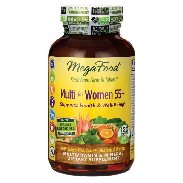 MegaFood Multi for Women 55+ 120 Tabs - Walmart.com - Walmart.com