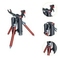 thumbnail image 6 of QccHieUs Fishing Rod Storage Tripod Support Pole Rack Organizer Adjustable Angle Fishing short red, 6 of 9