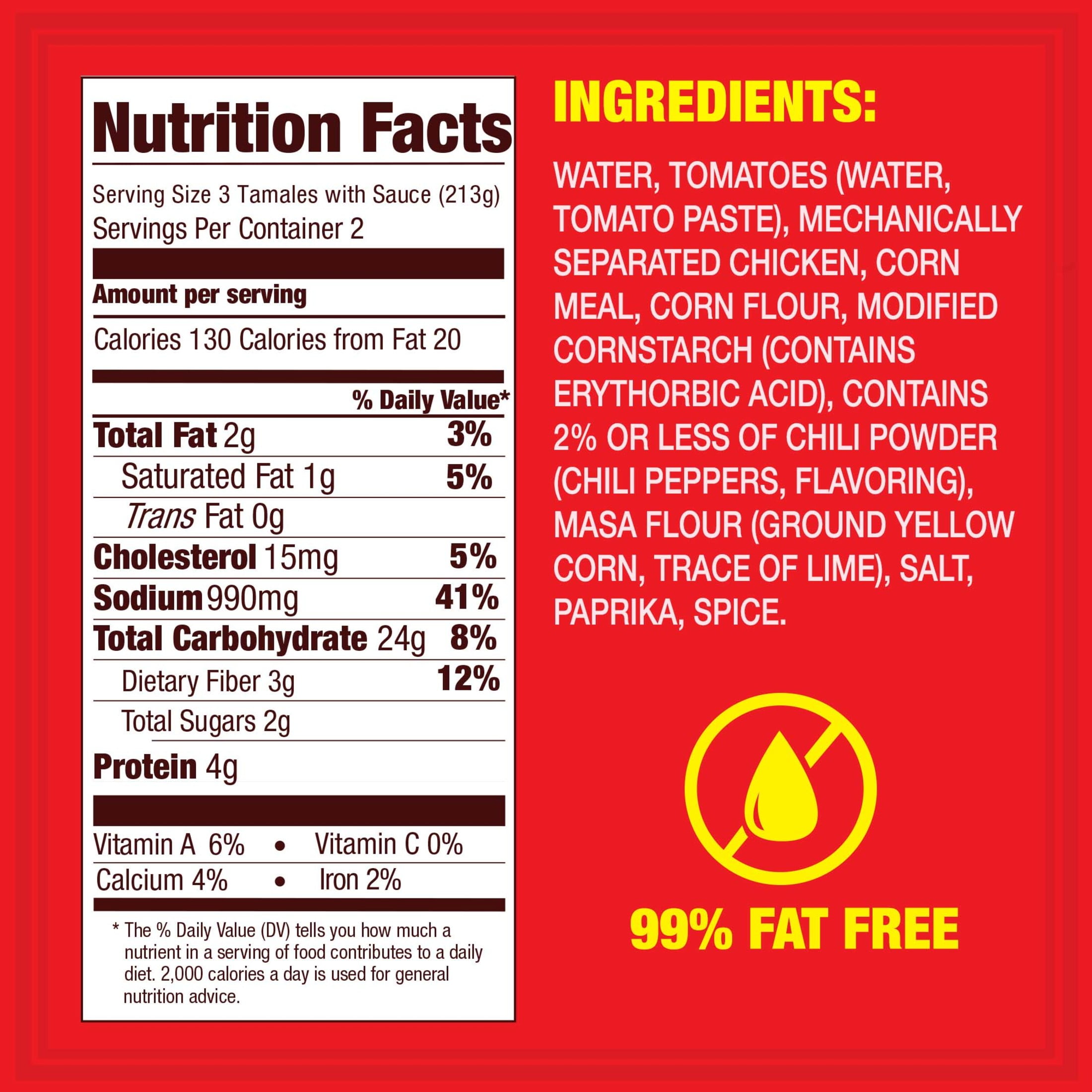 (4 pack) HORMEL Chicken Tamales, Shelf-Stable, 15 oz Steel Can