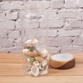 thumbnail image 2 of FRCOLOR Multi-Colored Glass Jar with Acacia Wood Cover for Kitchen Use 80x200mm 800ml, 2 of 8