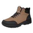 thumbnail image 3 of LONKITO Mens Snow Boots Thicked Fleece Lined Warm Outdoor Hiking Winter Boots Size 9, 3 of 6