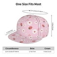 thumbnail image 4 of Susaid Hand Drawn Strawberry Print Baseball Cap Hip Hop Style Flat Visor Adjustable Outdoor Cap Unisex Adjustable Breathable, 4 of 7