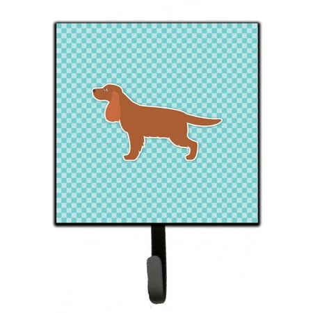 

Carolines Treasures BB3712SH4 English Cocker Spaniel Checkerboard Blue Leash or Key Holder 7Hx4.25W multicolor