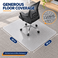 thumbnail image 4 of Furnibear Office Chair Mat for Carpet Floors, 36x48 Heavy Duty Computer Chair Mat for Rolling Work, Clear, 4 of 10