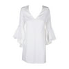 New Betsy & Adam Women's Bell Sleeve V-Neck Sheath Dress (12, Ivory), 2435-3