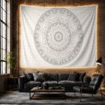 thumbnail image 6 of Floral Garden Mandala with Shades Highly Detailed Composed, Mystical Fantasy for Space Lovers, Galaxy Room Decor, Mother'S Day Gift, Tapestry Wall Hanging for Bedroom and Dorm, 6 of 7
