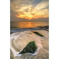 thumbnail image 2 of OBrien, Jay 23x32 Black Ornate Wood Framed with Double Matting Museum Art Print Titled - New Jersey, Cape May Scenic on Cape May Beach, 2 of 4