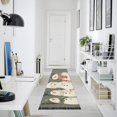 thumbnail image 4 of Yayeee Runner Rug for Bedroom 2'x6' Machine Washable Hallway Non Slip Mat, Gray Snowmen, 4 of 8