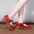 thumbnail image 4 of Zapatos de baile modernos Four Seasons, zapatos de baile cuadrados con velcro, zapatos de baile para mujer, zapatos de baile de suela blanda y tacón medio, 4 of 6