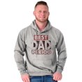 thumbnail image 3 of Father's Day Worlds Best Dad Period Men's Big & Tall Graphic Hoodie Brisco Brands 4X, 3 of 5