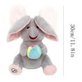 thumbnail image 3 of Cute Hide-and-Seek Elephant Plush Pillow – Soft Stuffed Doll – Cozy Cushion for Bedroom, Sofa, Bed – Adorable Animal Plush Toy Gift, 11.8in/30cm, Grey, 3 of 3