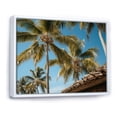 thumbnail image 2 of Designart "Palm Trees landscape II" Floral Floater Framed Wall Art Print, 2 of 7