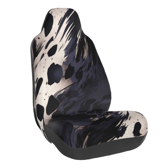 Car Seat Cover Set (1-Piece) Front Seat Cushion Cover Elastic Breathable Seat Pad Universal Fit For Women & Men Suv, Truck, Van Car Seat Cover Accessories Animal Print Style Mediumorchid_3