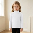thumbnail image 2 of OJSFQUFP Kids Ribbed Sweater Solid Color Long Sleeve Slim Fit Knit Base Layer Shirts for Boys Girls, 2 of 9